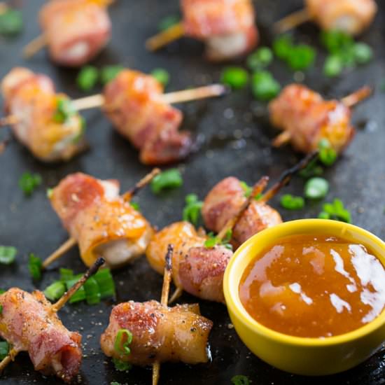 Bacon Wrapped Chicken Bites