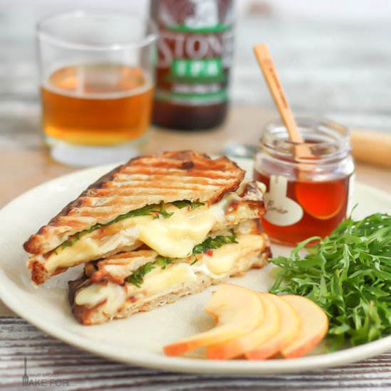 Chicken, Brie, and Apple Panini