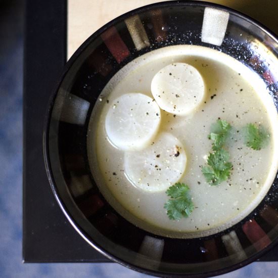 Turkey and Daikon Soup