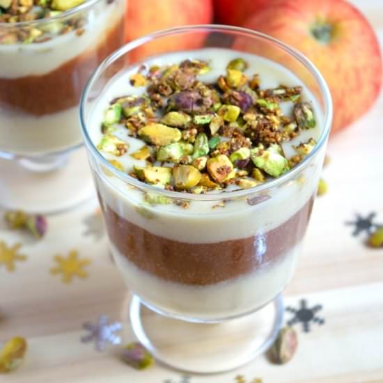 Creamy Banana and Apple Butter Parfait