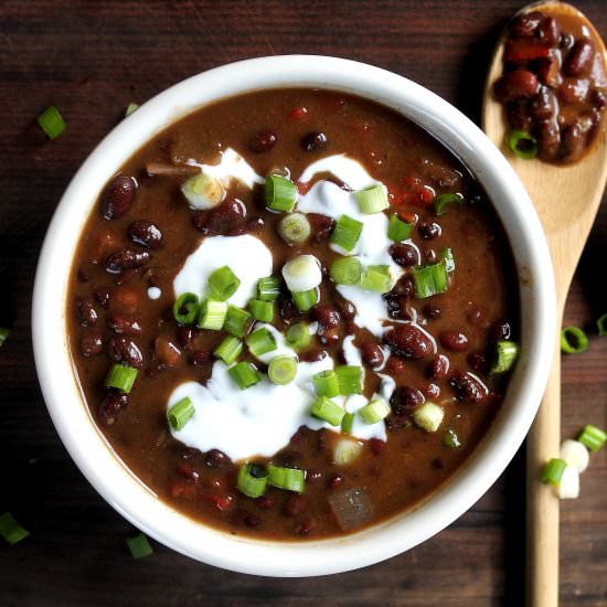 Crock Pot Black Bean Soup