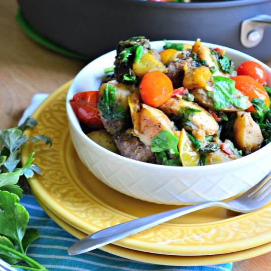 One Pot Italian Sausage Skillet