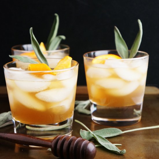 Honey Winter Bourbon Cocktail