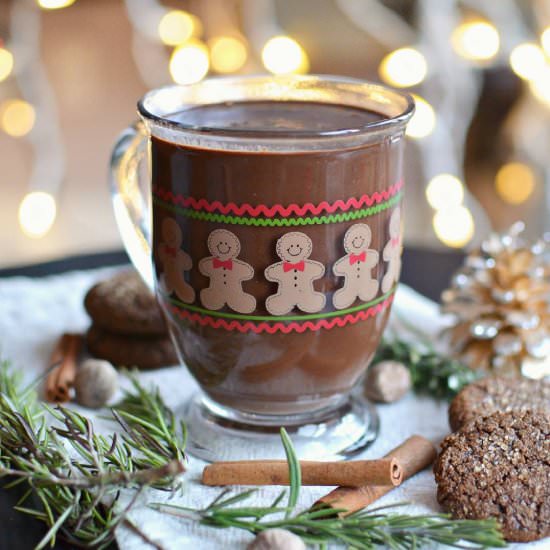 Vegan Gingerbread Hot Chocolate