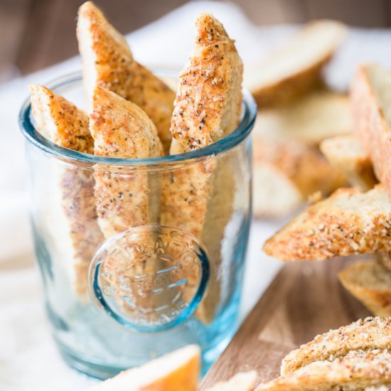 Parmesan Black Pepper Biscotti