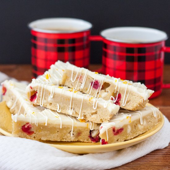 Fresh Cranberry Orange Bars