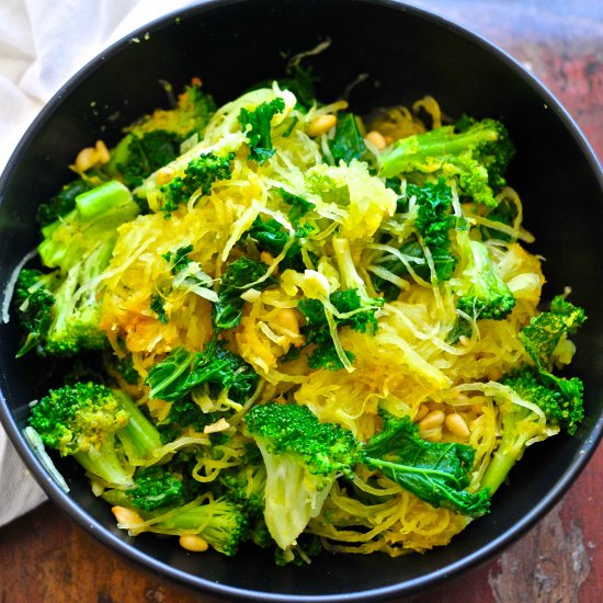 Garlicky Spaghetti Squash