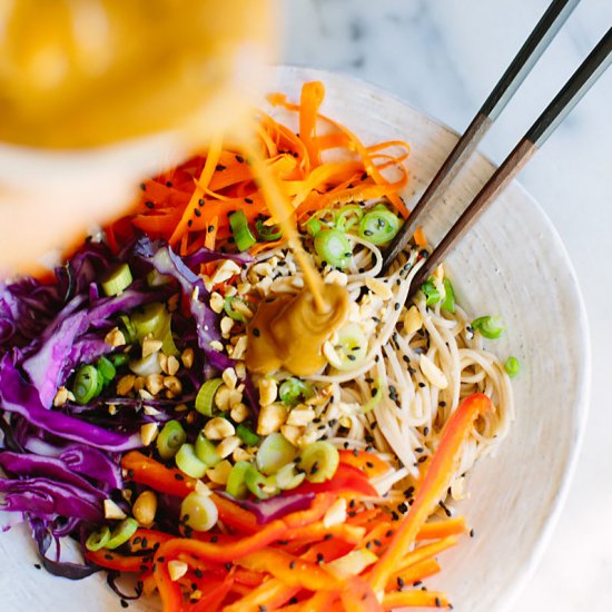 Noodle Salad with Peanut Dressing