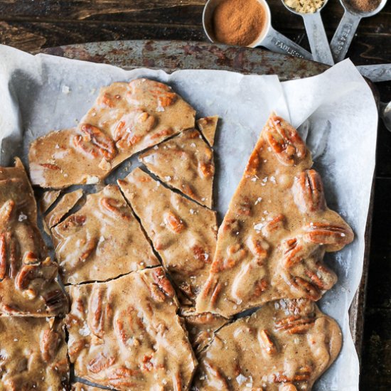 Chai Spice Pecan Brittle