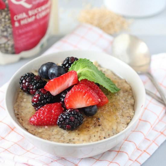 Steel Cut Oatmeal with Berries