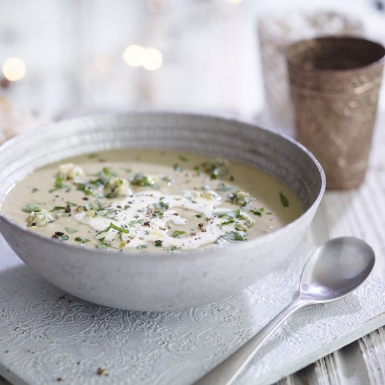 Mushroom, Leek and Stilton Soup