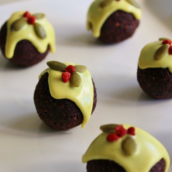 Christmas Pudding Bliss Balls