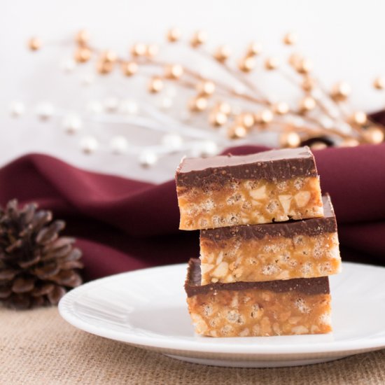 Crispy Chocolate Peanut Butter Bars