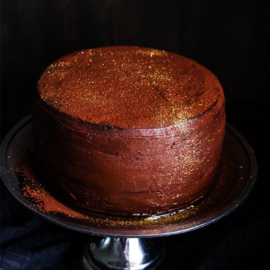 Disco Ball Chocolate Cola Cake