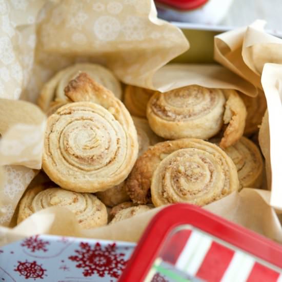 Cinnamon Walnut Pinwheel Cookies