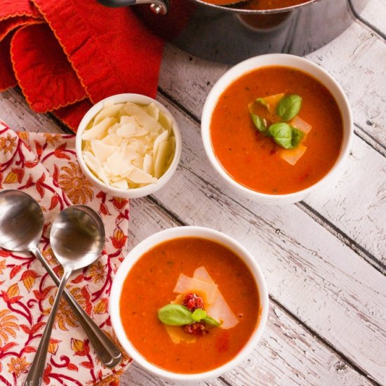 Sun Dried Fire Roasted Tomato Soup