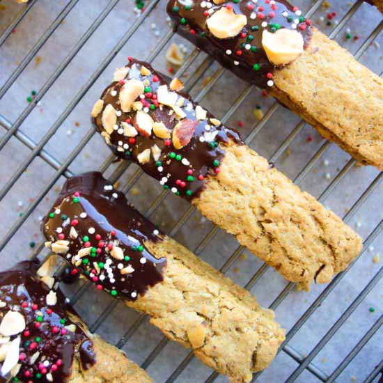 Maple Hazelnut Chocolate Biscotti