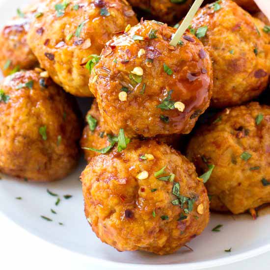 Firecracker Chicken Meatballs