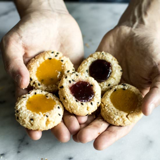 Coconut Thumbprint Cookies