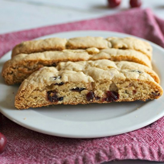 Cranberry Lemon Biscotti