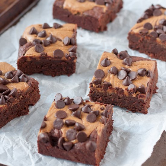 Chocolate Peanut Butter Brownies