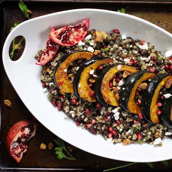 Farro and Black Lentil Salad