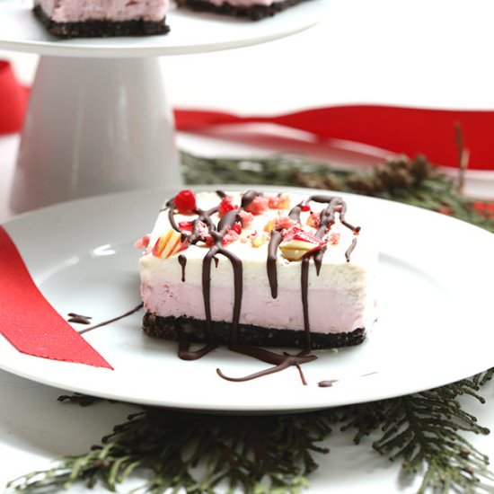 No Bake Peppermint Cheesecake Bars