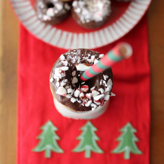 Peppermint Baked Donuts