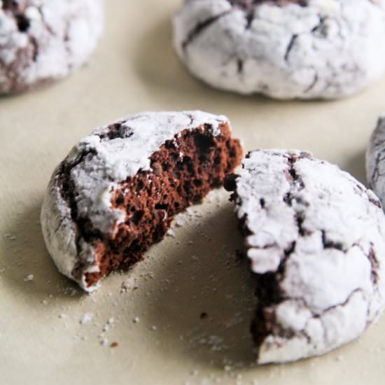 Mexican Mocha Crinkle Cookies