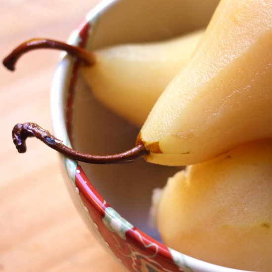 Cinnamon Poached Pears