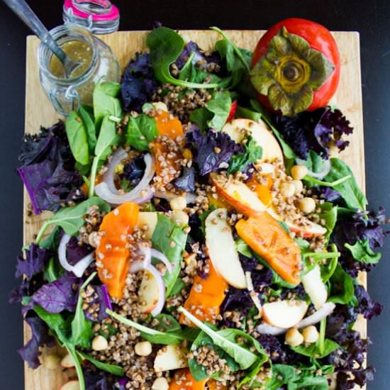 Buckwheat Persimmon Salad