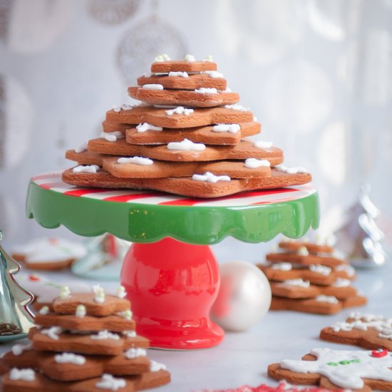 Gingerbread Christmas Tree Cookies