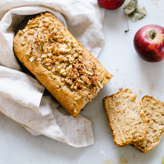 Honeyed Apple Tahini Bread