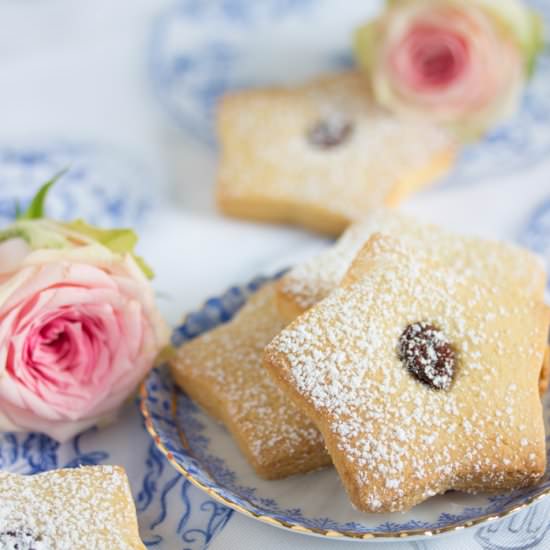 Marzipan orange liqueur biscuits