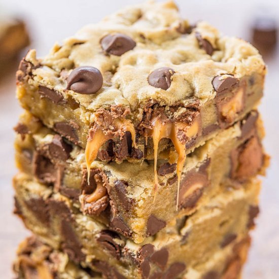 Rolo Chocolate Chip Blondies