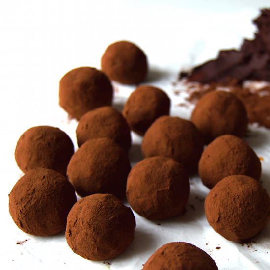 Vegan Orange Chocolate Truffles