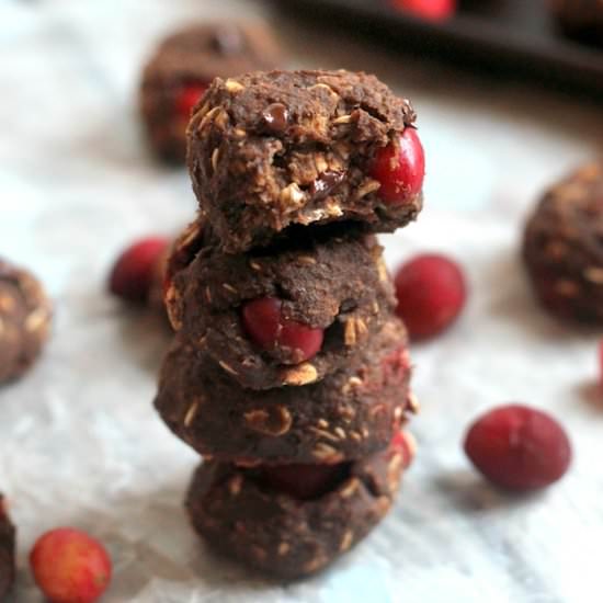 Cranberry Chocolate Protein Cookies