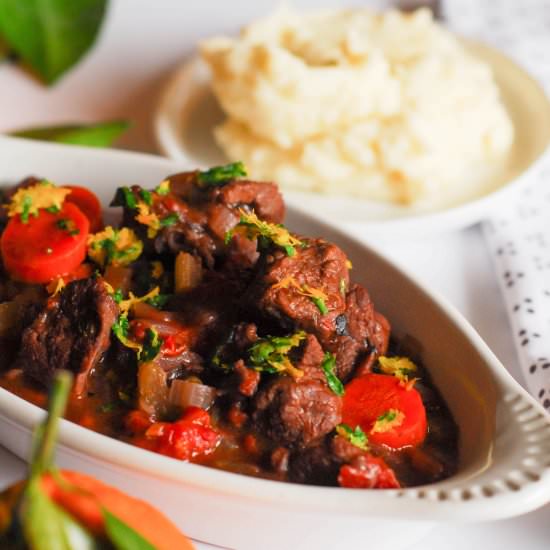 Beef Stew with Orange Gremolata