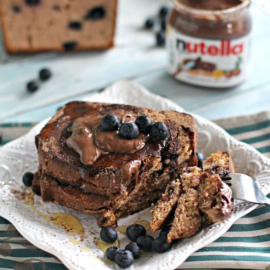 Chocolate Blueberry French Toast