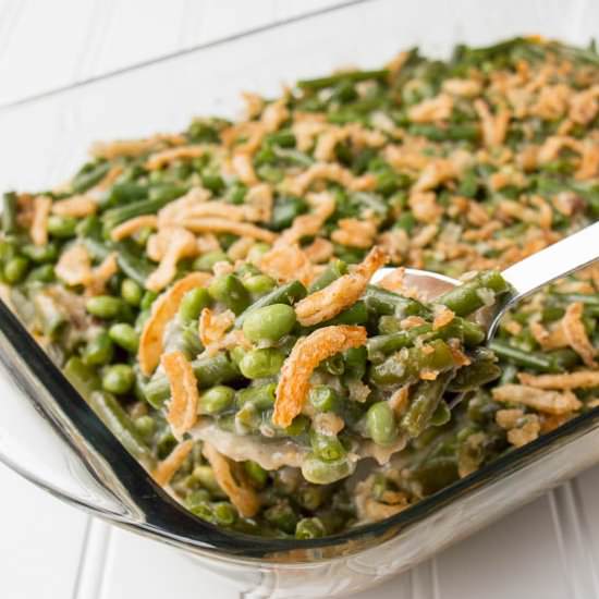 Green Bean Edamame Casserole