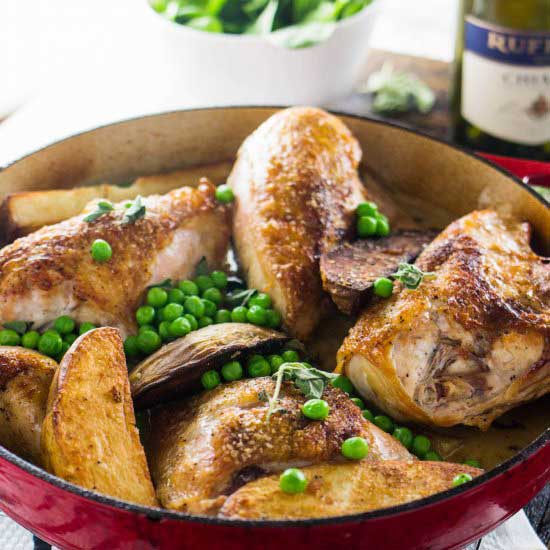 One Pot Italian Chicken Vesuvio