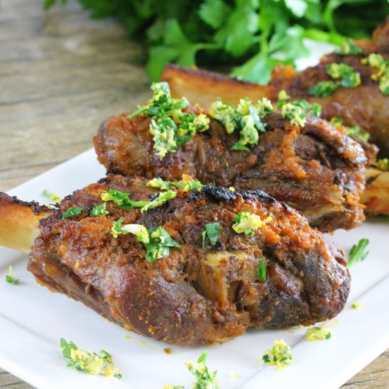 Slow Cooker Braised Lamb Shank