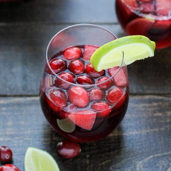 Cranberry Lime Sangria