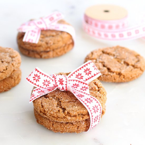 Chewy Ginger Molasses Cookie Grams