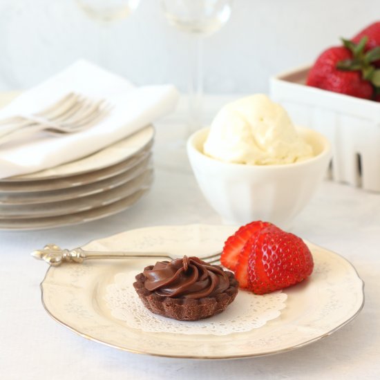 Chocolate and Salted Caramel Tarts