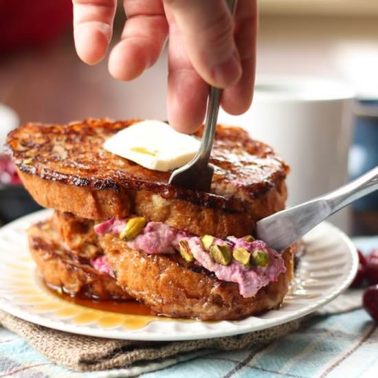 Vegan Stuffed French Toast