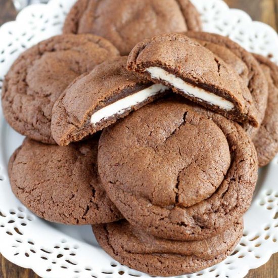 Peppermint Patty Stuffed Cookies