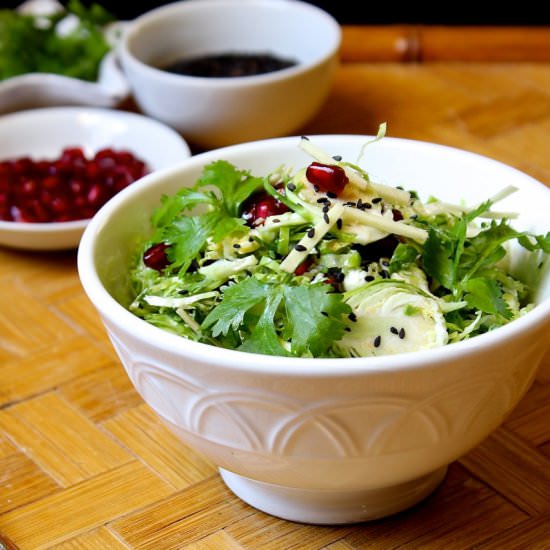 Ginger Sesame Brussels Sprout Salad