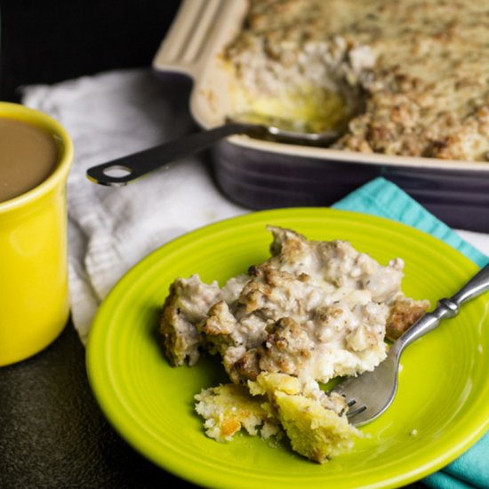 Biscuits & Gravy Casserole