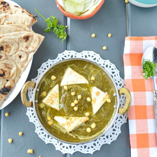 Palak Paneer in Slow Cooker